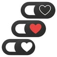 thumbnail image 2 of KAKOWELY Web Camera Cover 3PCS Heart Pattern Camera Cover Slide Blocker Tablet Camera Protection Cover0.73"X0.35"X0.04", 2 of 5