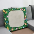 thumbnail image 3 of Renewold Christmas Tree Lights Candy Elastic Sofa Cushion Cover Soft Couch Seat Cushion Slipcover Universal Armchair Couch Cushion Cover Protector Chair Slipcover with Elastic Bands, S, 3 of 5