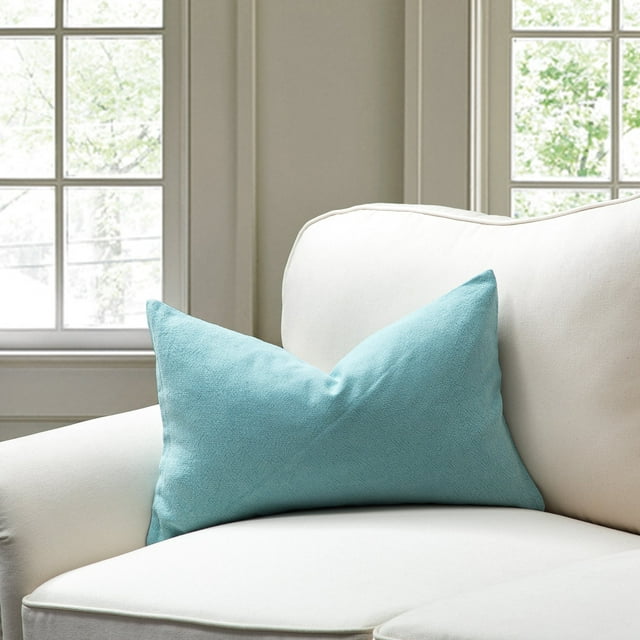 Coussin Insert en Duvet Bleu Mer avec Plumes