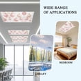 thumbnail image 6 of 4 Pack Christmas Balls Fluorescent Light Covers for Ceiling Lights Pink Stripe Snowflake Texture Magnetic Ceiling Light Covers Overhead Light Filters for Office Classroom Home, 6 of 9