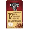 (12 Pack) Ol Roy Soft & Moist Beef & Cheese Flavor Dog Food Pouches