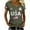 #004#-Army Green, variant on Usa Flag Shirts for Women: Usa Flag 1776 Patriotic Shirts Short Sleeve Usa Graphic Shirts Blue S