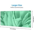 thumbnail image 3 of Mint Green Rose Petals Gaming Mouse Pad Large XL Cute Desk Mat Long Extended Pads Big Mousepad for Home Office Decor Accessories, 3 of 6