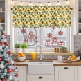 thumbnail image 6 of Kitchen Valances for Window, Summer Country Sunflower Butterfly Light Filtering Rod Pocket Valance Curtain, Farm Floral Art Short Curtains Window Topper for Bedroom Bathroom Living Room 42x18in, 6 of 9
