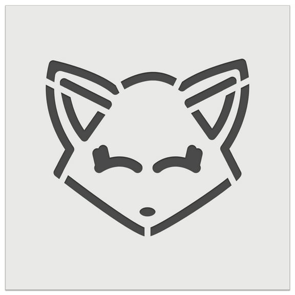 Fox Face DIY Cookie Wall Craft Stencil - 5.5 Inch