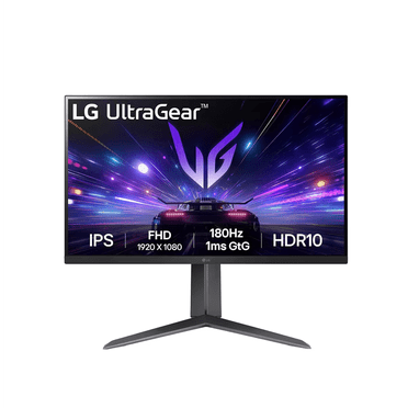 LG 27GS65F 27 inch Monitor - UltraGear™ Full HD IPS Gaming Monitor with 180Hz, 1ms (GtG), HDR10, AMD FreeSync