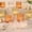Clear&orange&yellow, variant on Glass Pink Votive Candle Holder, Blue Baby Shower Ribbed Frosted Votive Candle Holders Set of 12, Mixed Color Tealight Candle Holder for Wedding Centerpieces Dinner Party Table Decor