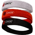 thumbnail image 3 of ONIX Pickleball Sweat Absorption Headband — Orange, 3 of 3