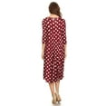 thumbnail image 4 of Women's Casual Basic Comfy 3/4 Sleeve Flare A-line Midi long maxi Dress, 4 of 4