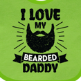 thumbnail image 4 of Inktastic I Love My Bearded Daddy for Fathers Day with Grunge Boys Baby Bib, 4 of 4