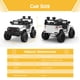 thumbnail image 4 of Camión eléctrico para montar 12V con control remoto, suspensión de resorte, luces LED, Bluetooth, 2 velocidades, juguete para niños +3 años (blanco), 4 of 9