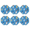 thumbnail image 2 of Honeii Cute Dogs Print Leather Coaster Set of 6, Ideal for Safeguarding Your Furniture from Drinks Spills and Effortless Cleanup,Octagon, 2 of 3