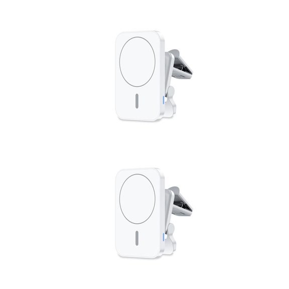 Injueey Soporte de cargador inalámbrico para automóvil Teléfono móvil Carga rápida Reemplazo de soporte giratorio de 360 grados para 12/13 Type1 NO1