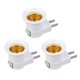 thumbnail image 1 of Paquete de 3 Adaptadores de Portalámparas de Enchufe de Ee. Uu. A E26/E27 TOMSHOO Adaptador de base de bombilla, 1 of 5