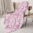 thumbnail image 3 of Gaeub pink bows Print Flannel Throw Blanket, Home Fleece Throw Blanket for Couch or Bed,Decorative Blankets,Lightweight Fuzzy Flannel Blanket-40"x30", 3 of 6