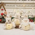 thumbnail image 5 of hengsof Snowman Christmas Decorations Indoor Snowman Figurines Decor Christmas Holiday Winter Ornament Christmas Snowman Figurines Table Decorations Gifts, 5 of 6