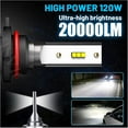 thumbnail image 3 of For Subaru XV Crosstrek (2013-2015), 9005 High Beam + H11 Low Beam LED Headlight Bulbs o, 6500K Cool White Light, LED Headlights Conversion kit, Plug and Play, Halogen Replacements, 4 Pack., 3 of 5