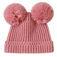 thumbnail image 6 of Ugoldhm Baby Winter Beanie Hat - Warm Fleece Lined Cap with Plush Ball for Newborns to 1 Years, 6 of 6