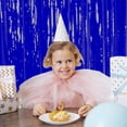 thumbnail image 2 of Silver Metallic Foil Fringe Curtains - Photo Booth Props - For Birthday/Wedding/Christmas/Parties - Easy Installation, Reusable, 2 of 4