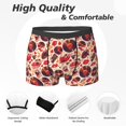 thumbnail image 2 of Men's Boxer Briefs, Skull rock record music heart Soft Comfy Mens Underwear Boxer Briefs Breathable With Widen Waist, 2 of 7