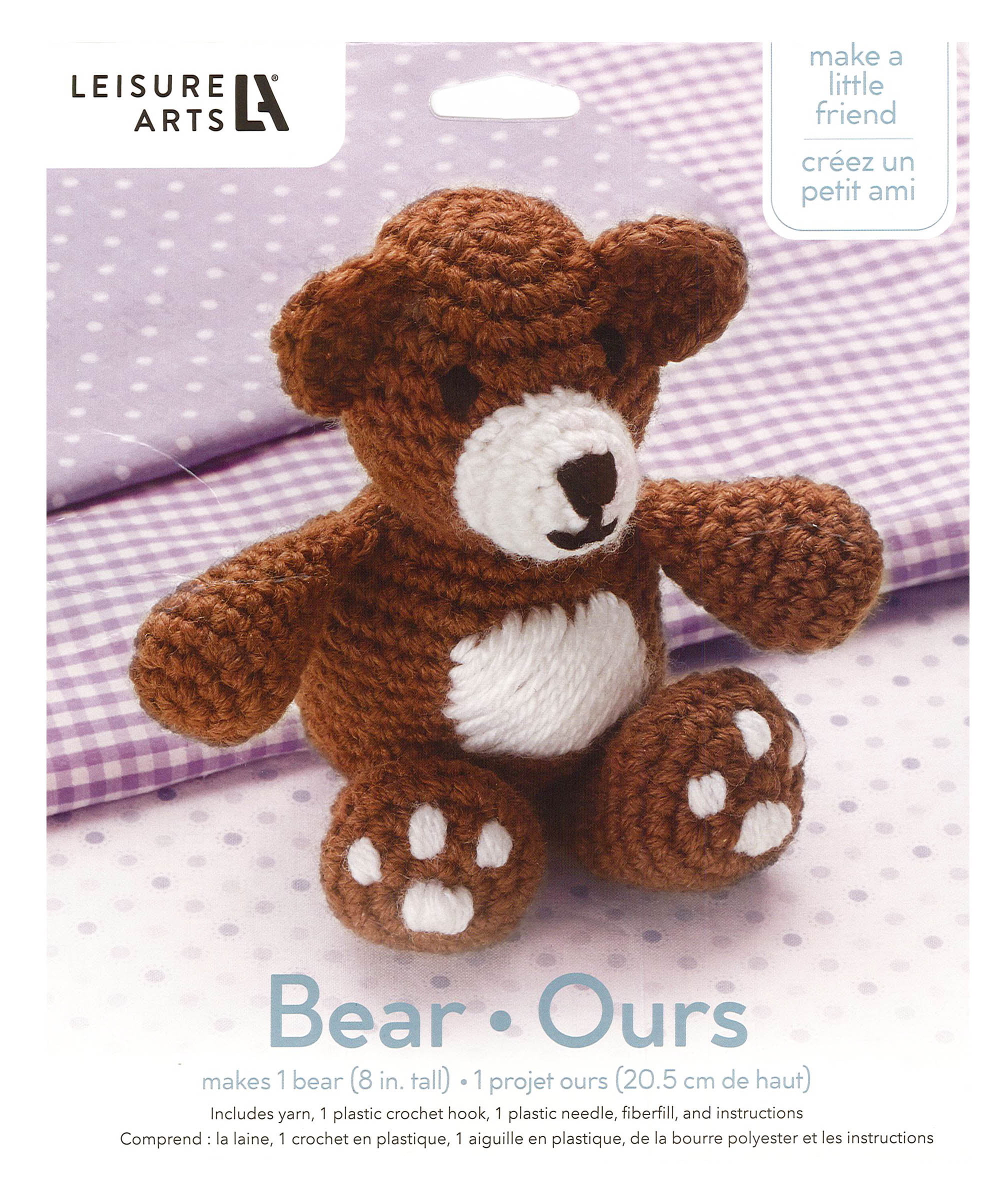 COUCHINLARY Large Bear Crochet Kit Animals DIY Crafts with Step-by