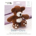thumbnail image 5 of Leisure Arts Little Crochet Friend Animals Crochet Kit, Bear, 8", Complete Kit, Learn To Animal Starter Kit For All Ages, Includes Instructions, Diy Amigurumi Kits, 5 of 7