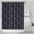 thumbnail image 2 of Gothic Shower Curtain Set - Dark Celestial Moon & Star Print, Mystical Cosmic Bath Decor, Waterproof Polyester 72"x84", Goth Aesthetic Gift, 2 of 5