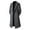 Dark Gray, variant on Men's Blend Double Long Overcoat With Lapel Collar Formal Business Casual Attire Dark Gray 4XL