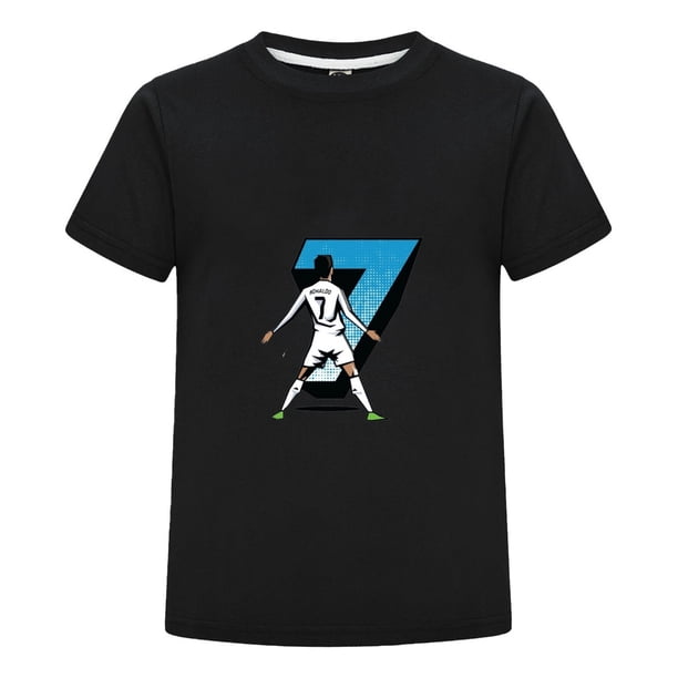 Playera Cristiano Ronaldo Niño Niña | Camiseta para Fans del Futbol con Dibujo