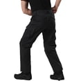 thumbnail image 2 of TRGPSG Men's Ripstop Work Pants, 8-Pocket Utility Cargo Pants with Side Elastic Waist, Stretch Water-Resistant Outdoor Hiking Trousers(No Belts), 2 of 7