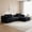 Black, variant on 108" L-Shaped Sectional Sofa with Chaise, Deep Seat Upholstered Floor Couch, Boneless Design with Pillows for Living Room