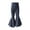 Navy Blue, variant on GYRATEDREAM Kids Baby Girl Ribbed Knit Bell Bottoms Flared Pants Toddler Elastic Waist Ruffle Leggings Stretchy Bootcut Yoga Pants Fall Clothes for 4-5Y Blue