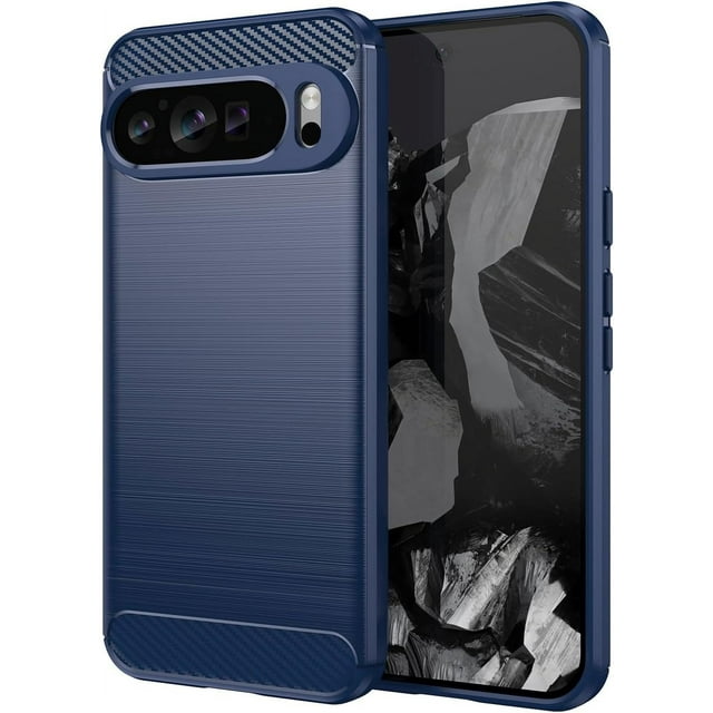 KOMI for Google Pixel 8 Pro Case, Pixel 8 Pro Phone Case Flexible TPU Shock-Absorption Military Grade Drop Protection Slim Fit Phone Cover for Google Pixel 8 Pro Blue