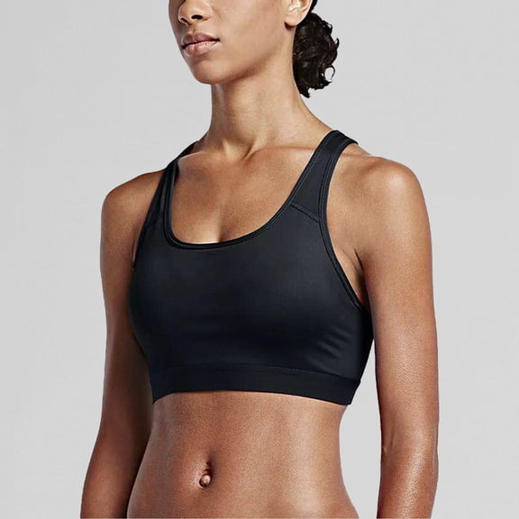WCJM Black Fashion Vest Fitness Bra Sports Women Hollow Pad Yoga Out Running Tank