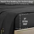 thumbnail image 3 of Alaskan King Size Extra Deep Pockets Fitted Sheet Only - 600-Thread Count 100% Pure Egyptian Cotton, 21 inches Deep Pockets Fitted Sheet, Soft, Sateen Weave - Dark Grey Color, 3 of 7