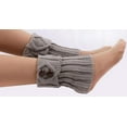 thumbnail image 4 of JeashCHAT Women's Button Socks Boot Accessories Short Leg Warmers Knit Toppers, 4 of 5