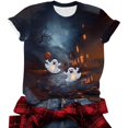 thumbnail image 6 of VKOYWKM Womens Halloween Print Tshirts Funny Ghost Graphic Tees Fall Crew Neck Loose Fit Halloween T-Shirts Short Sleeve Spooky Tops, 6 of 6
