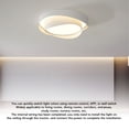 thumbnail image 3 of Ceiling Light Fixture, LED Ceiling Light 2 Rings Energy Efficient Flush Mount with Remote Control for Bedroom, 3 of 7