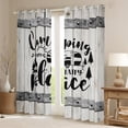 thumbnail image 2 of Homewish Happy Camping Curtains Pack of 2 (42x84 Each) for Teens Boys Girls,Lodge Cabin Curtains Blackout,Adventure Theme Bedroom Curtains,Microfiber Bedroom Decor, 2 of 6