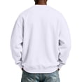 thumbnail image 5 of Fabrcox Mens Fleece Sweatshirt Crew Neck Long Sleeve Shirt Men Streetwear Outdoor Athletic Workout Fall Winter Warm Mens Pullover with Chest Pocket White L, 5 of 6