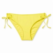 Mossimo Yellow Hipster Side String Tie Keyhole Bikini Bottoms Women's XL