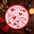 thumbnail image 2 of Lilixerw Valentine's Day 16 PCS 7 Inch Disposable Paper Plates,Heart Patterned Party Dinnerware,For Birthday,Classroom,Decorative Dessert & Snack Plates,Multicolor, 2 of 6