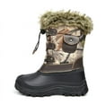 thumbnail image 3 of BURUDANI Kids Boys Girls Warm Snow Boots Insulated Waterproof Winter Ski Boots KSNOW BROWN/CAMO Size 10, 3 of 4