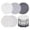 A003- Clear (C), variant on Round Woven Coasters For Drinks 10 Pack With 1 Metal Holder Heat Resistant Absorbent Linen Coaster Set For Tabletop Protection Kitchen Home Decor