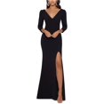 thumbnail image 2 of Vestido Ajustado y Acampanado Betsy & Adam para Mujer Negro 10P, 2 of 2
