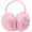 W-pink, variant on 1Pcs Women Winter Earmuffs Girls Faux Fur Fluffy Soft Ear Warmer Outdoor Plush Warm Ear Covers
