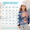 thumbnail image 7 of Xoenoiee Hamster Moon Cherry Blossom Print Girls Casual Long Sleeve T Shirt Crewneck with Side Split Fall Pullover Loose Tunic Sweater Tops, 9-10 Years, 7 of 7