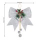 thumbnail image 5 of Injueey 2 piezas de adornos de lentejuelas de Navidad con lazo grande de Navidad, colgantes de bolas brillantes, corbata artesanal, decoración Kits de decoración para fiestas, 5 of 6