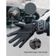 thumbnail image 2 of Guantes de moto KEMIMOTO con pantalla táctil para hombres/mujeres negros, 2 of 6