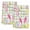 Pink Green, variant on Happy Easter Kitchen Towels Set of 4, Spring Bunny Eggs Flower Teal Wood Grain Absorbent Dish Towels for Kitchen, Microfiber Hand Towel, Quick Drying Tea Towel for Cleaning Decorative Dishcloths